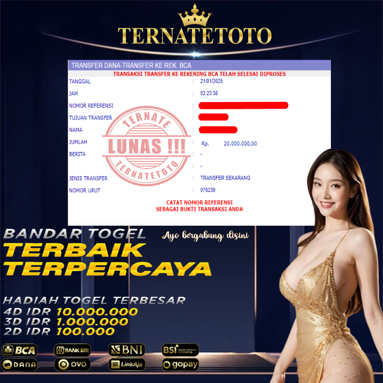 TERNATETOTO - JACKPOT SLOT FORTUNE GODS Rp. 20,000,000,-